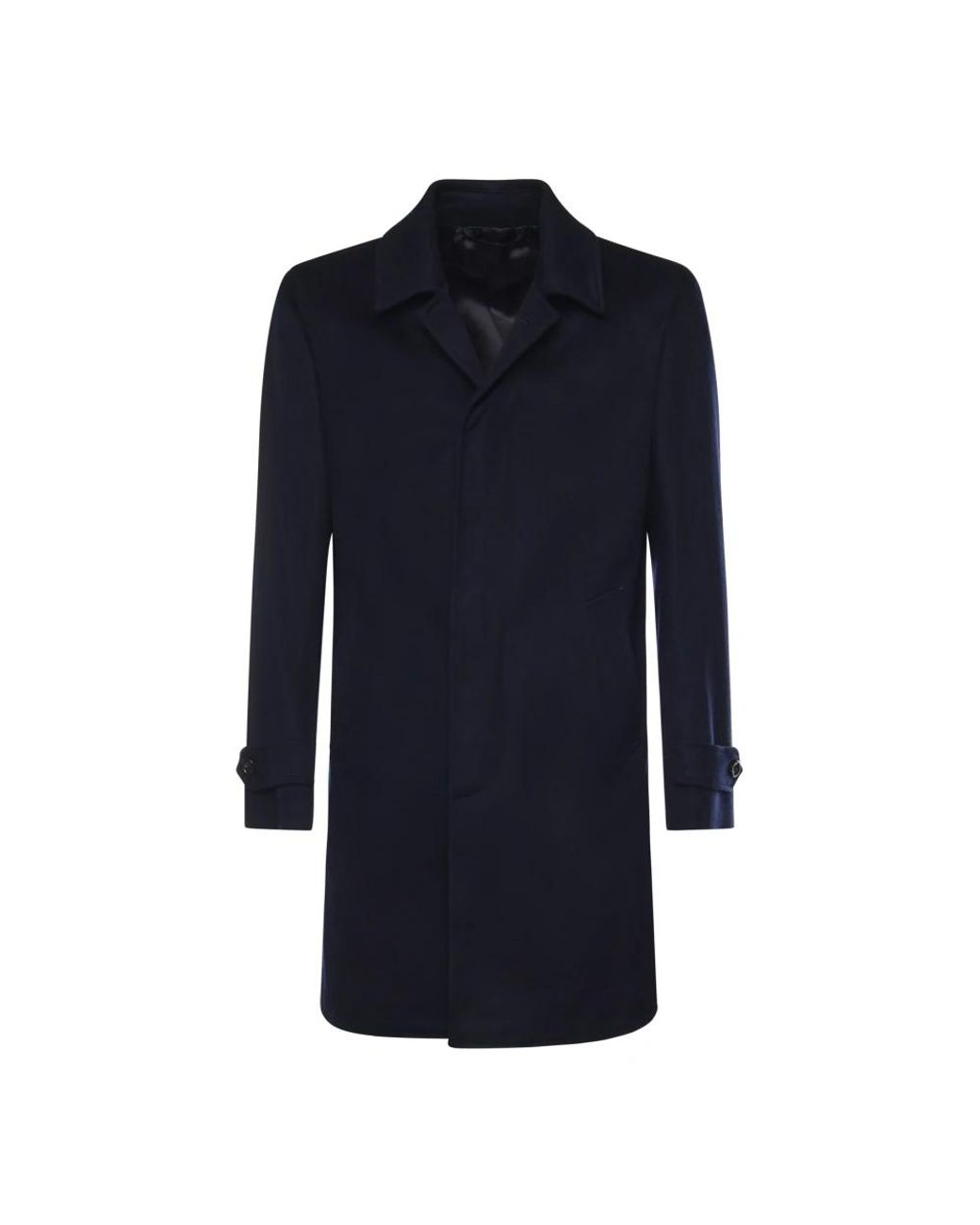 Luigi Bianchi Blue Single-Breasted Coats for men