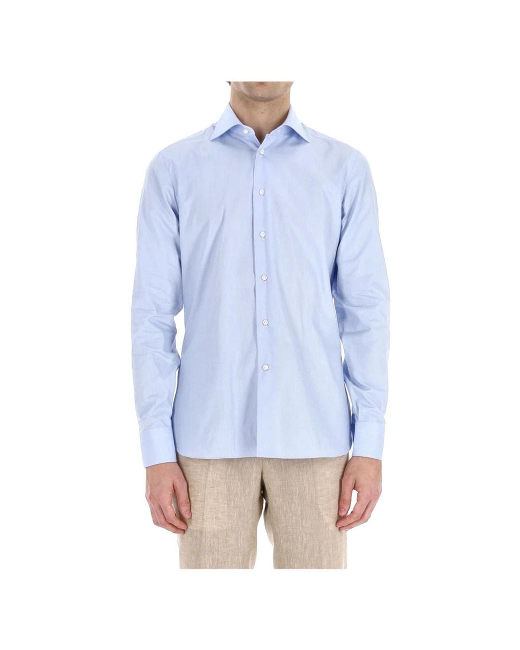 Borriello Blue Casual Shirts for men