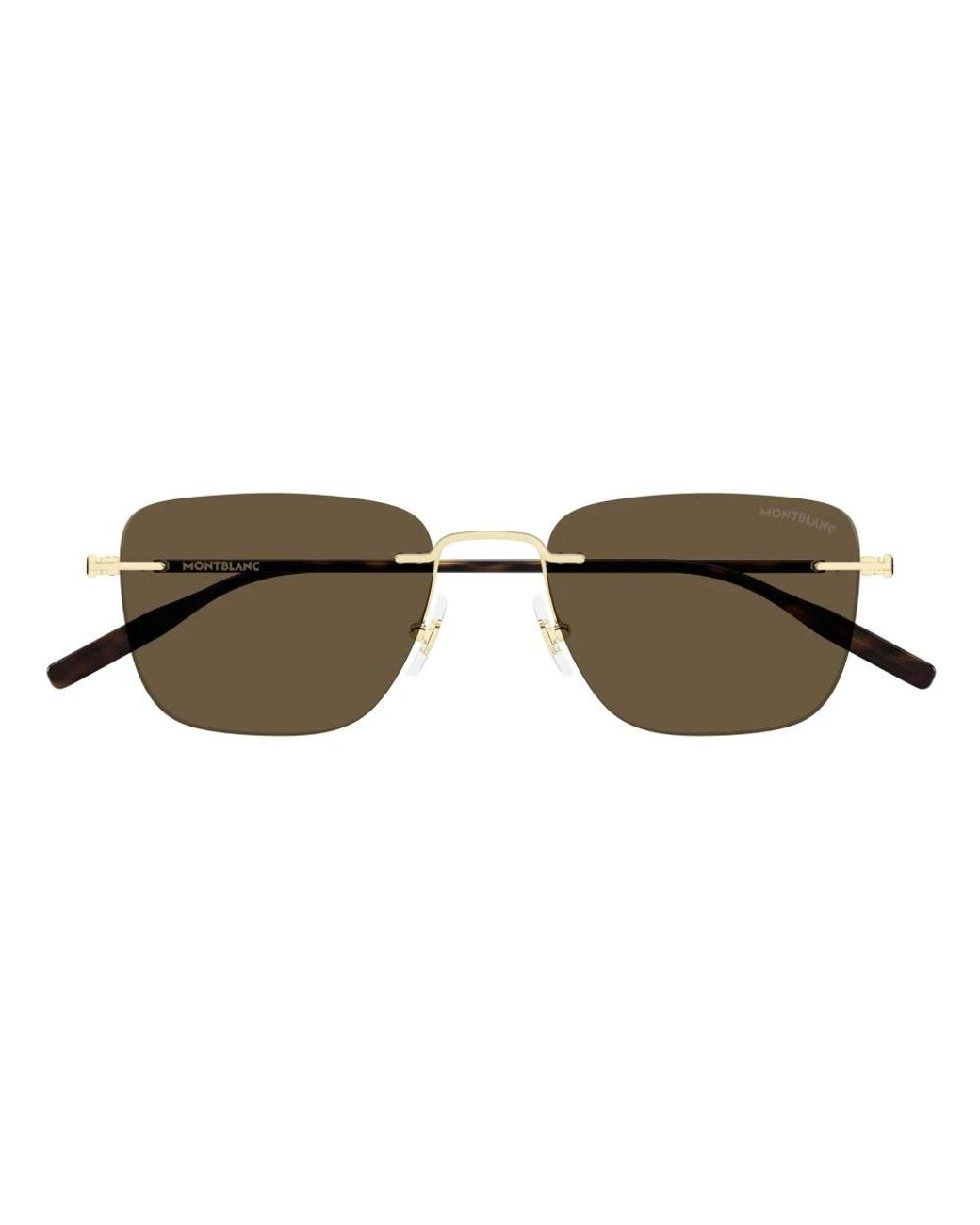 Montblanc Yellow Sunglasses for men