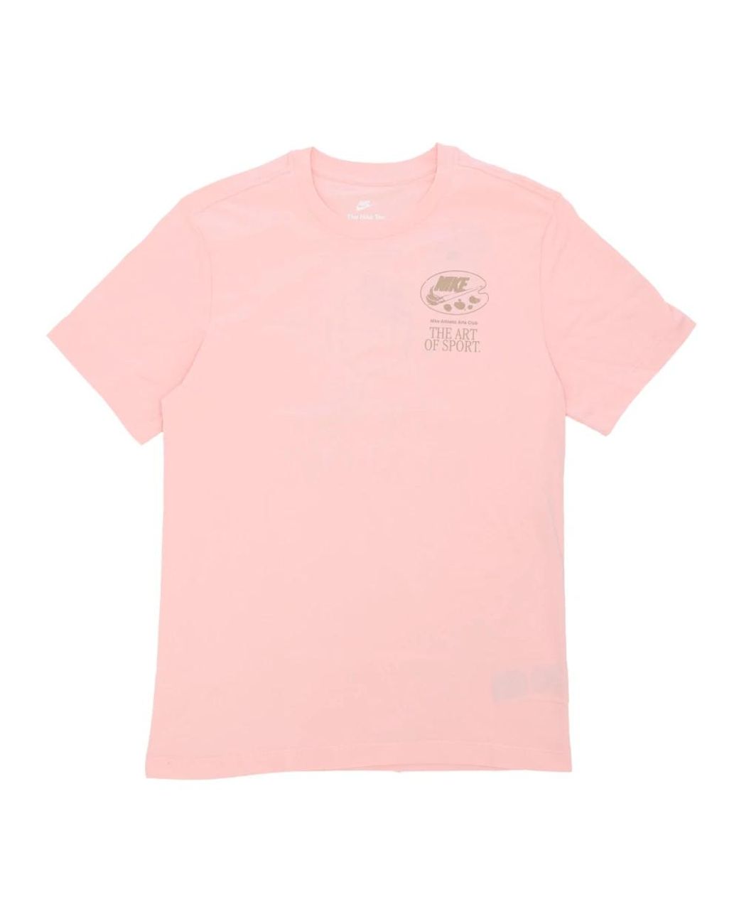 Nike Fitness ,Roze ,Katoen T-Shirt Met Korte Mouwen En Ronde Hals in het Pink voor heren