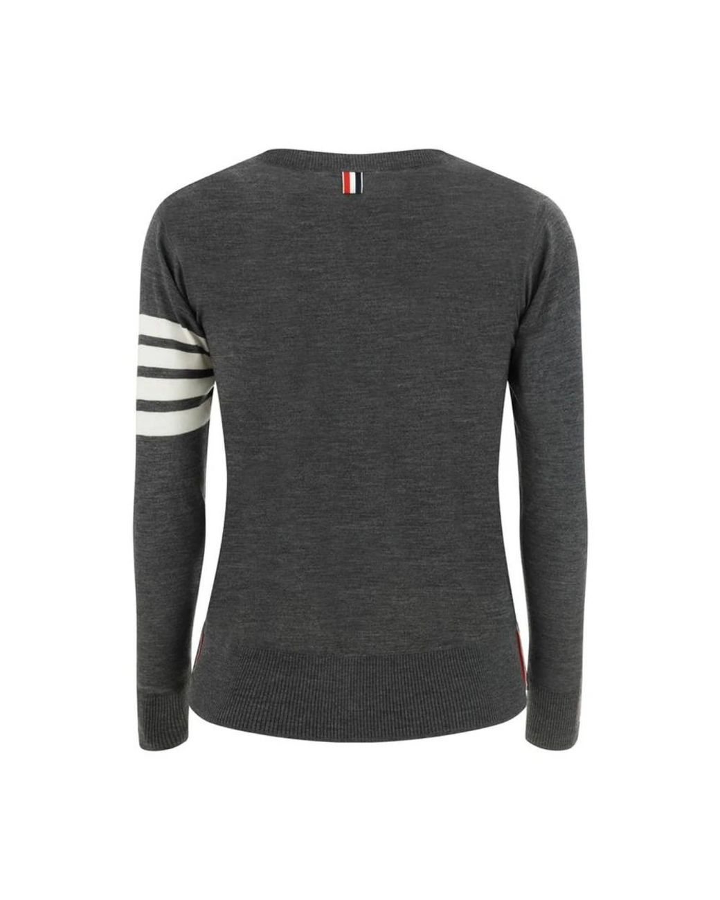 Thom Browne Gray Round-Neck Knitwear for men