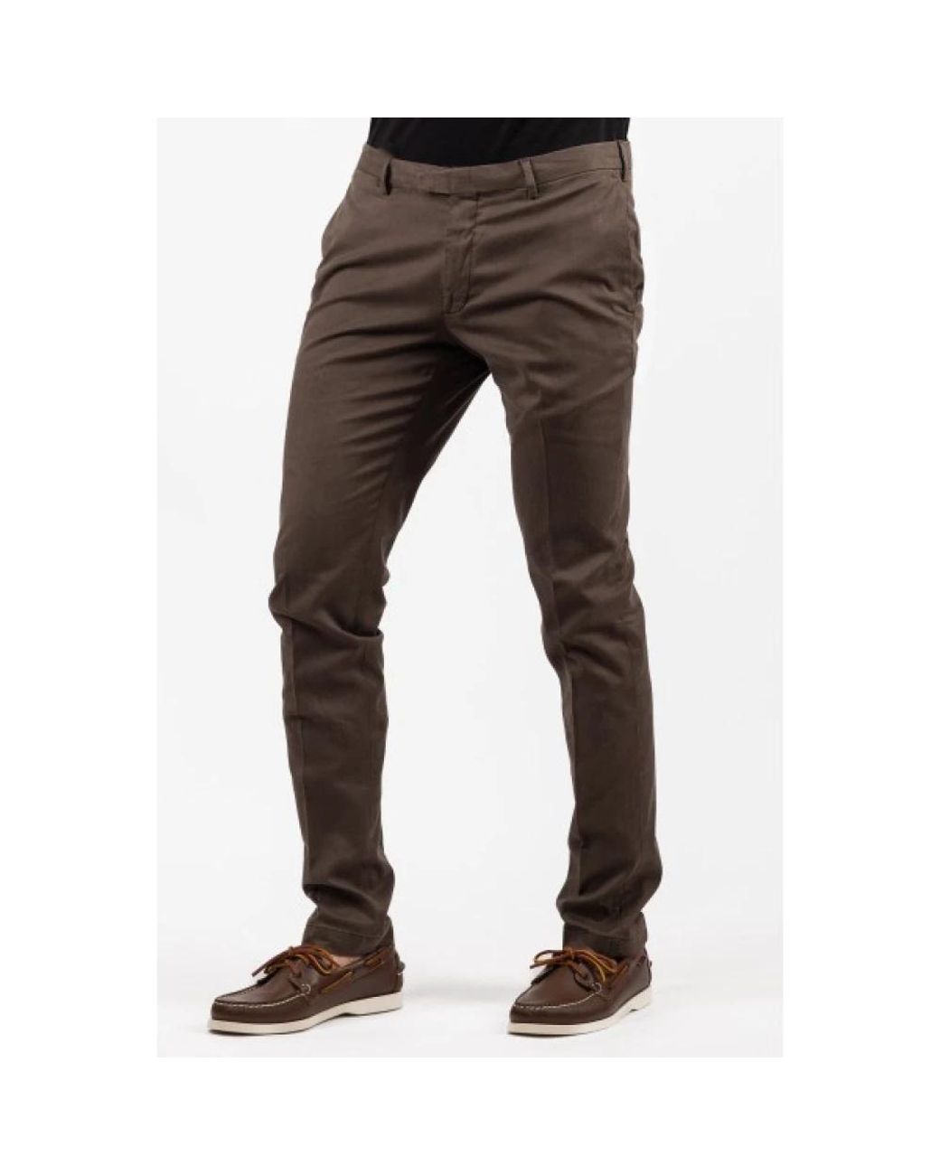 hindustrie Black Slim-Fit Trousers for men