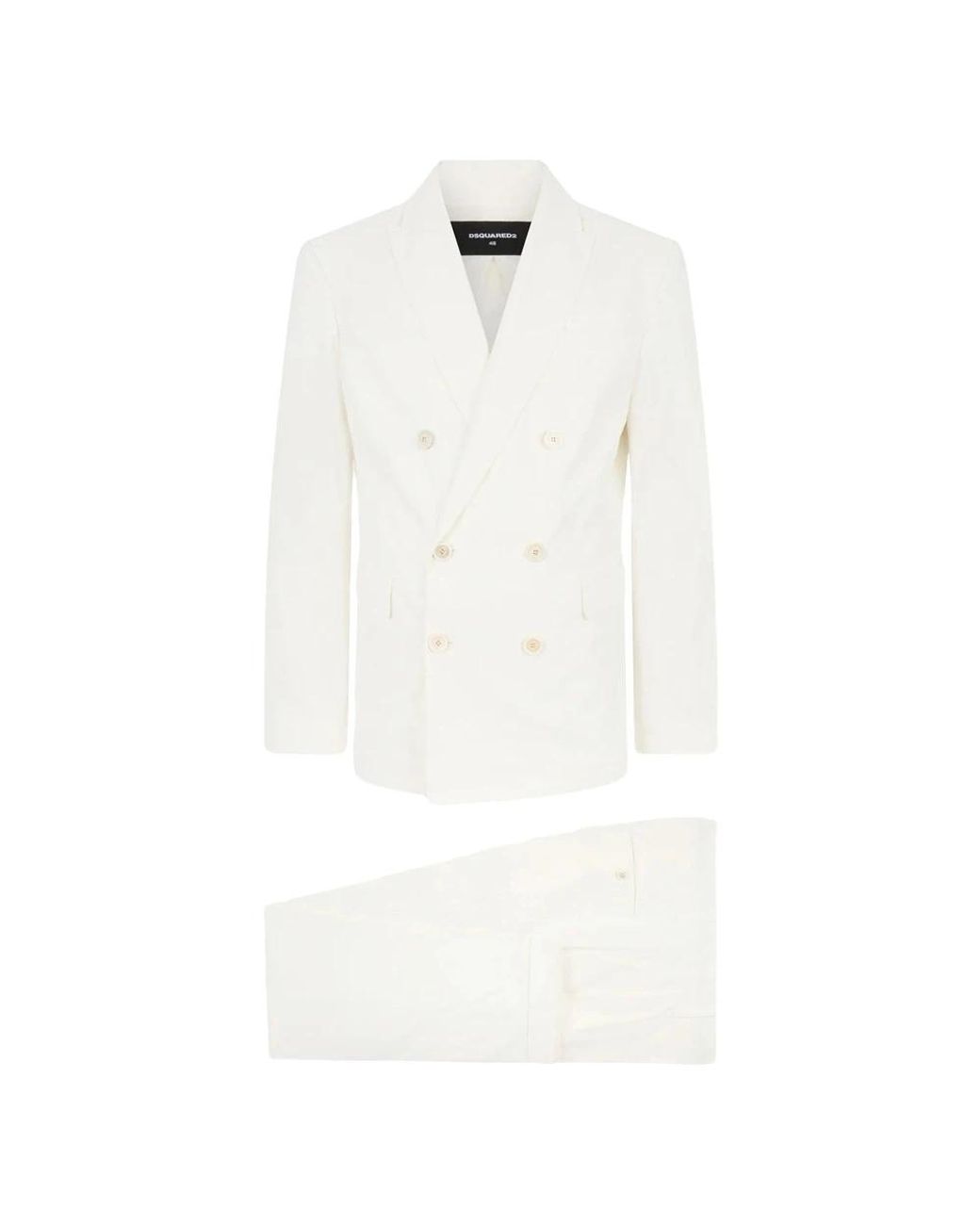 Double Breasted Suits di DSquared² in White da Uomo