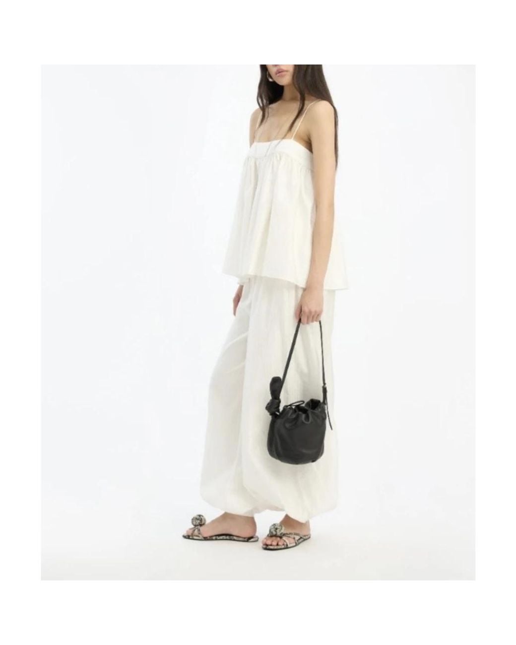 ROTATE BIRGER CHRISTENSEN White Wide Trousers