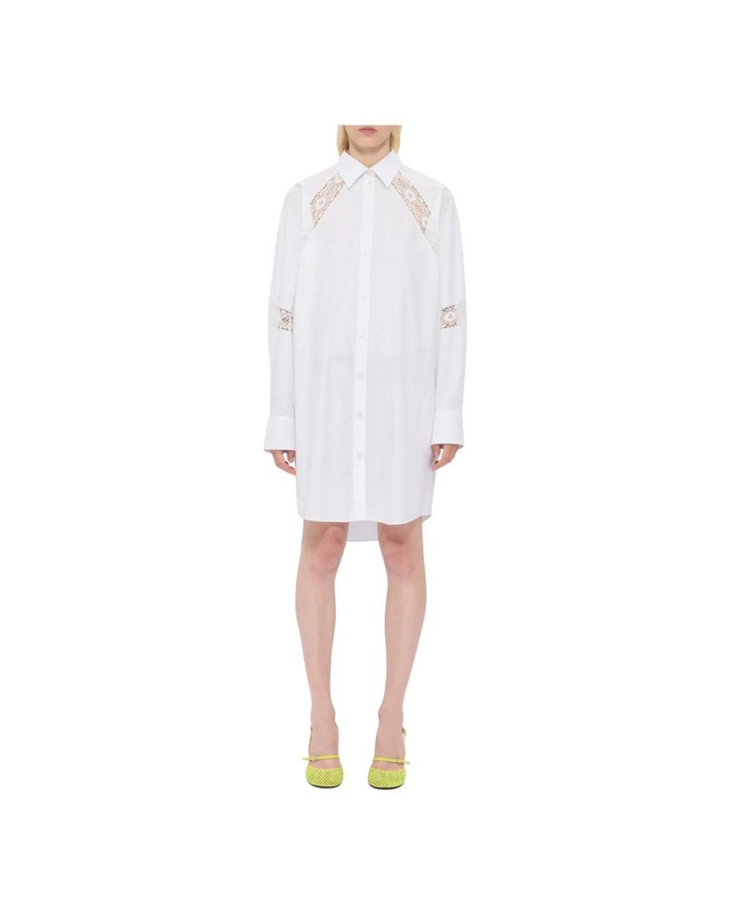 MSGM White Shirt Dresses
