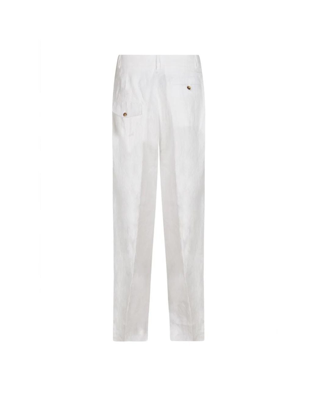 Moschino White Slim-Fit Trousers for men