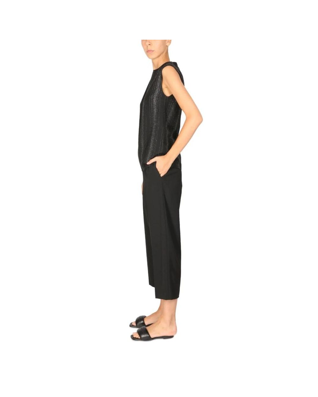 Stella McCartney Black Sleeveless Tops