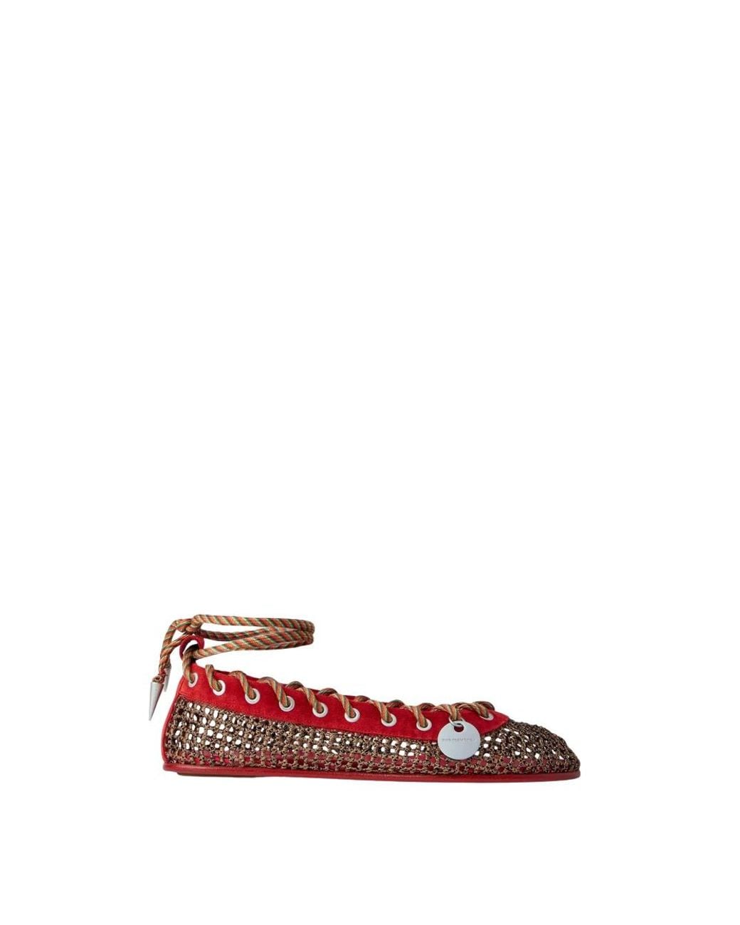 Kiko Kostadinov Red Ballerina Shoes