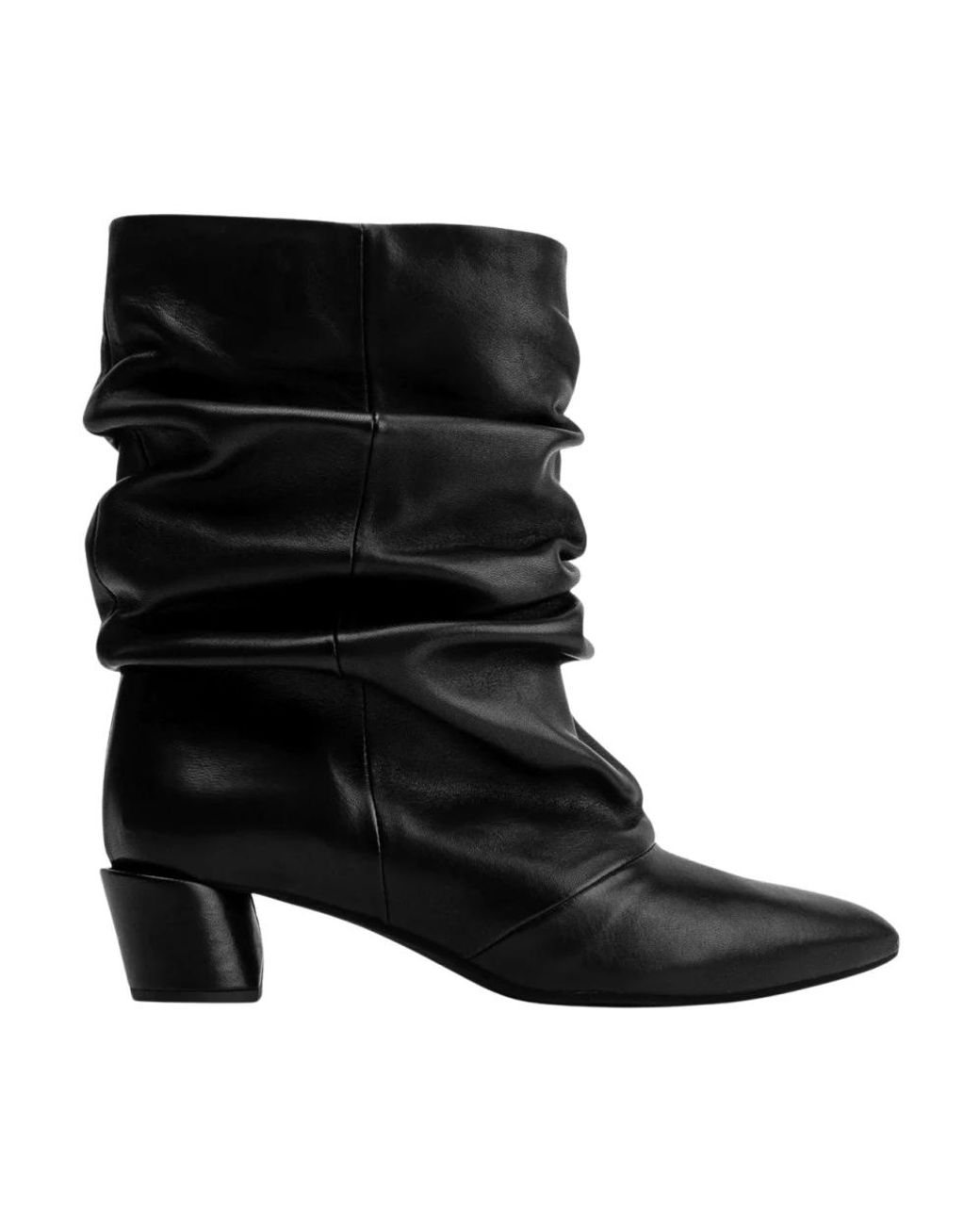 Poeve Black Heeled Boots