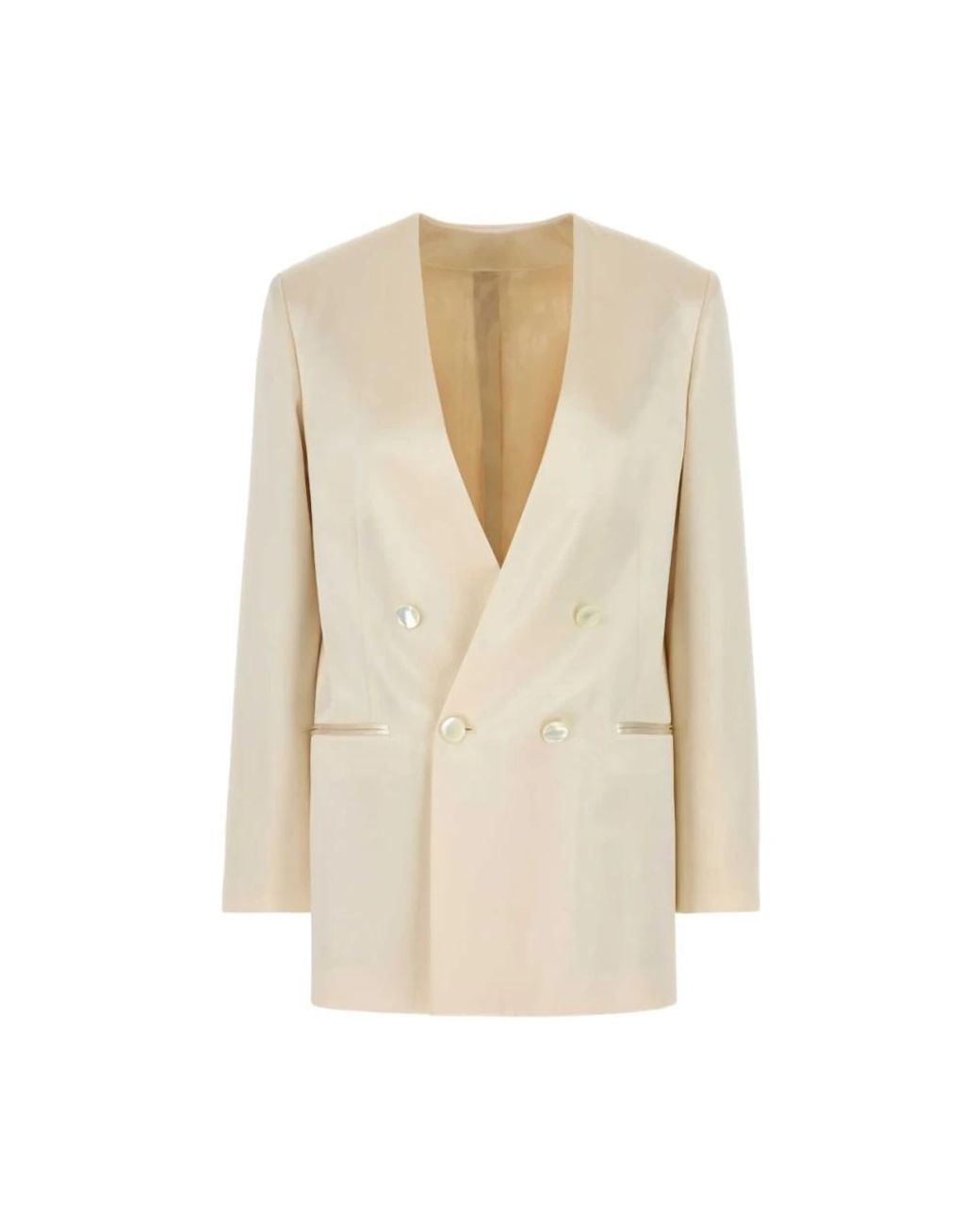 Alberta Ferretti Natural Blazers