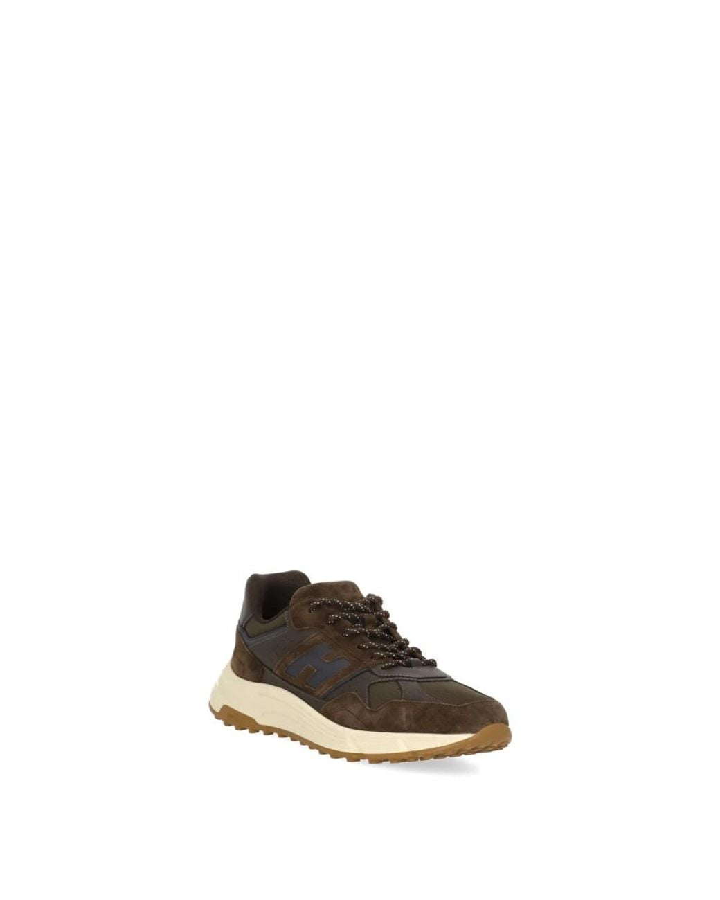 Hogan Brown Suede Low-Top Sneakers for men