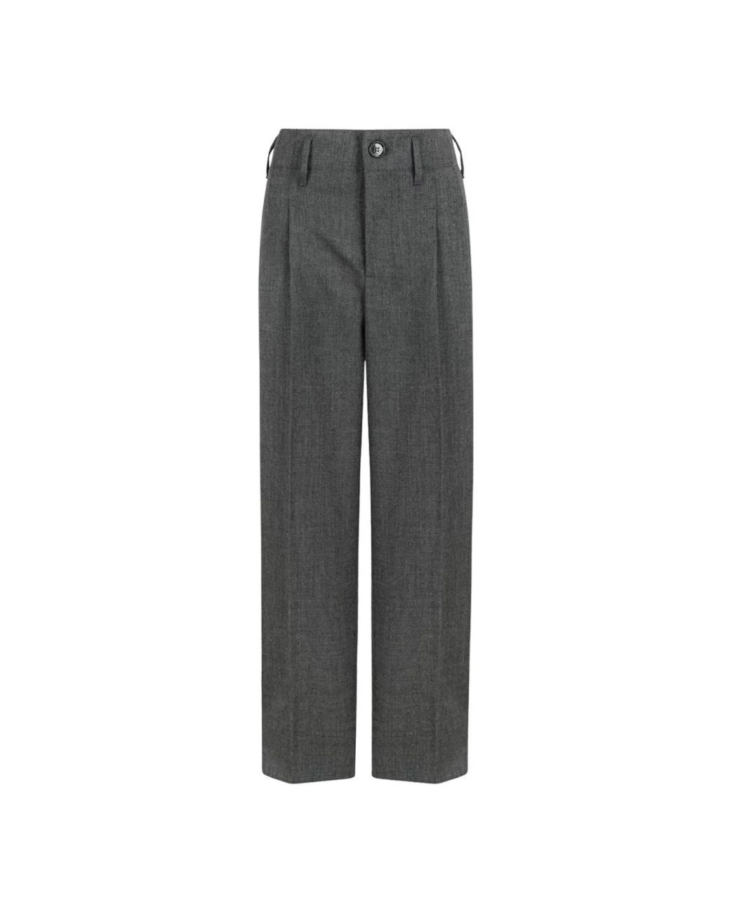 AMI Gray Wide Trousers