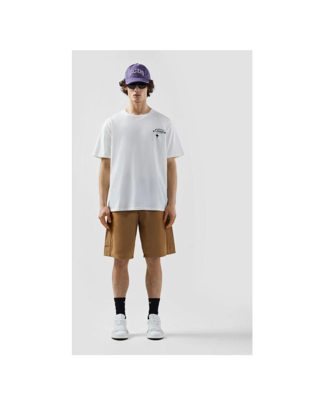 Gcds Natural Casual Shorts for men