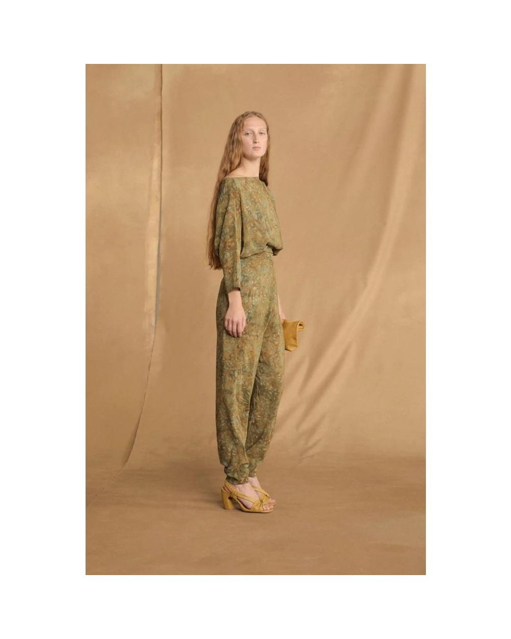 Cortana Green Tapered Trousers