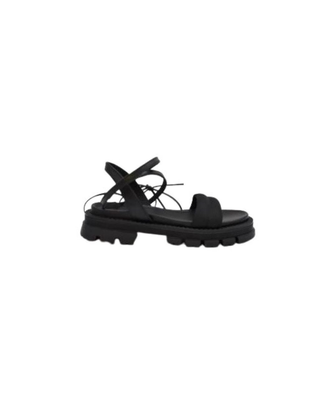 Janet & Janet Black Flat Sandals