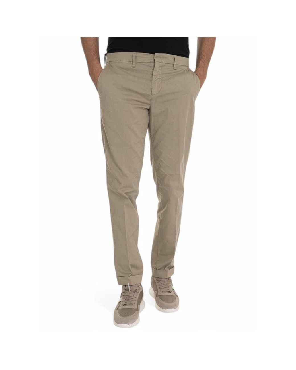 Fay Natural Slim-Fit Trousers for men