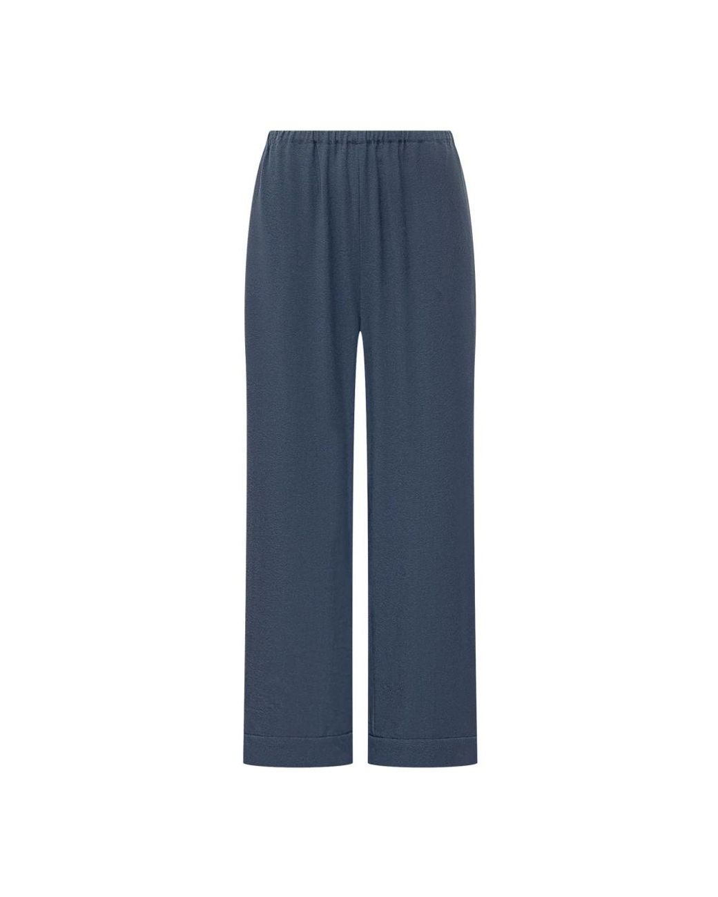 Emporio Armani Blue Wide Trousers