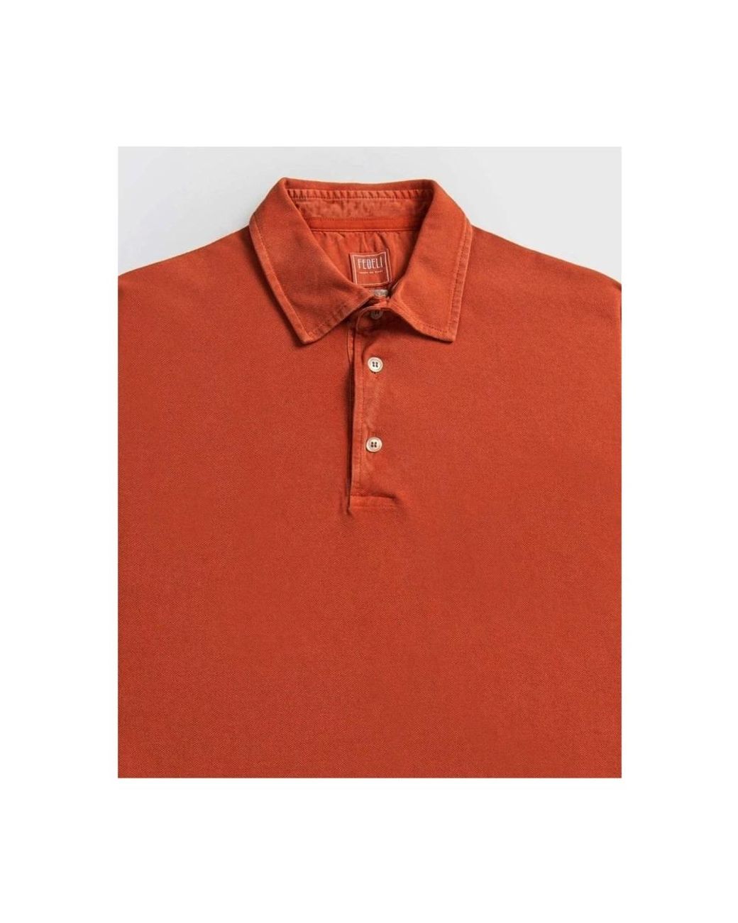 Polo Shirts Fedeli de hombre de color Orange