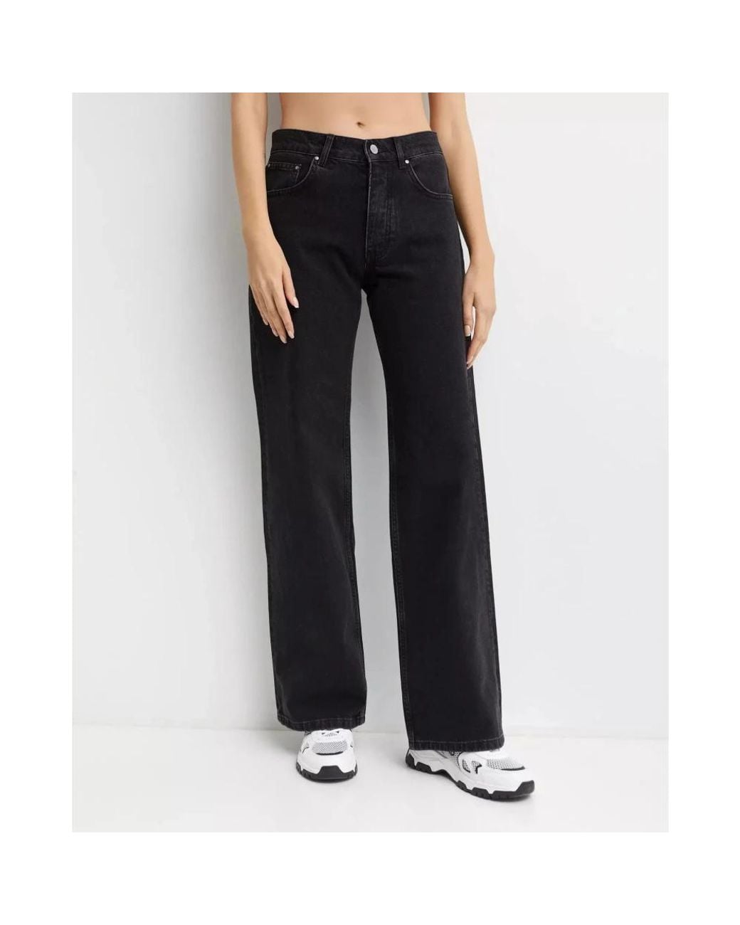 Anine Bing Black Wide Jeans