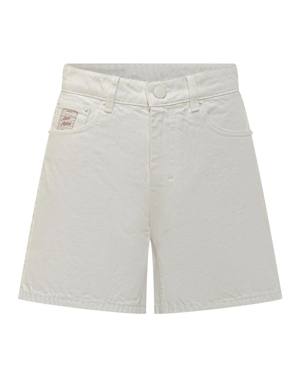 AMI Gray Denim Shorts