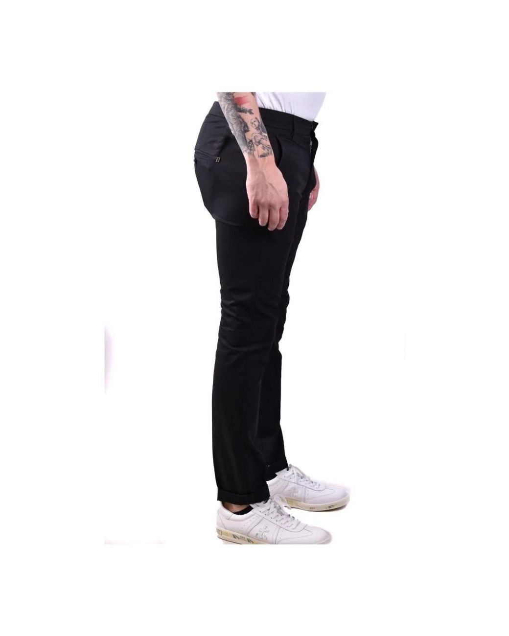 Dondup Black Chinos for men