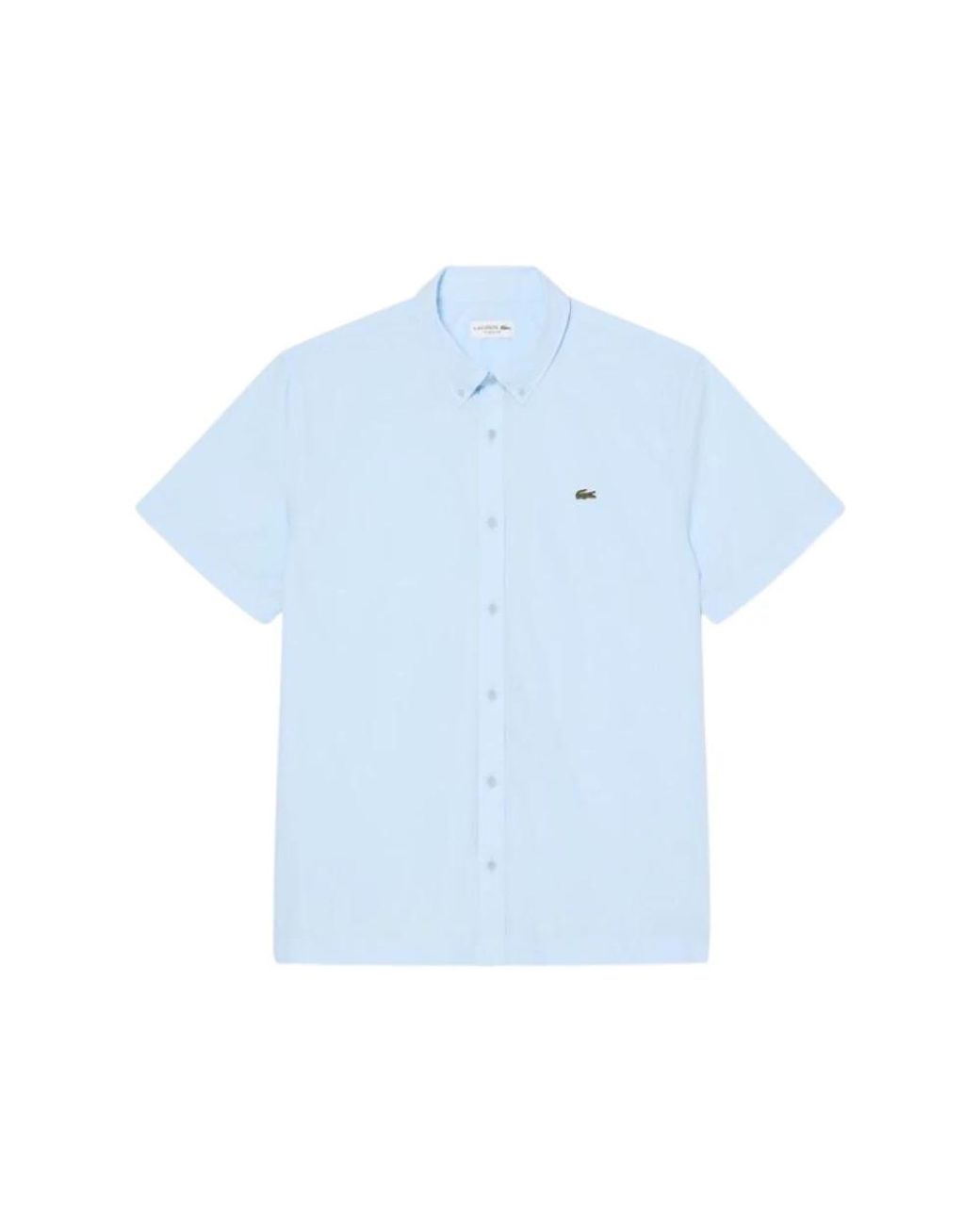 Lacoste Blue Short Sleeve Shirts for men