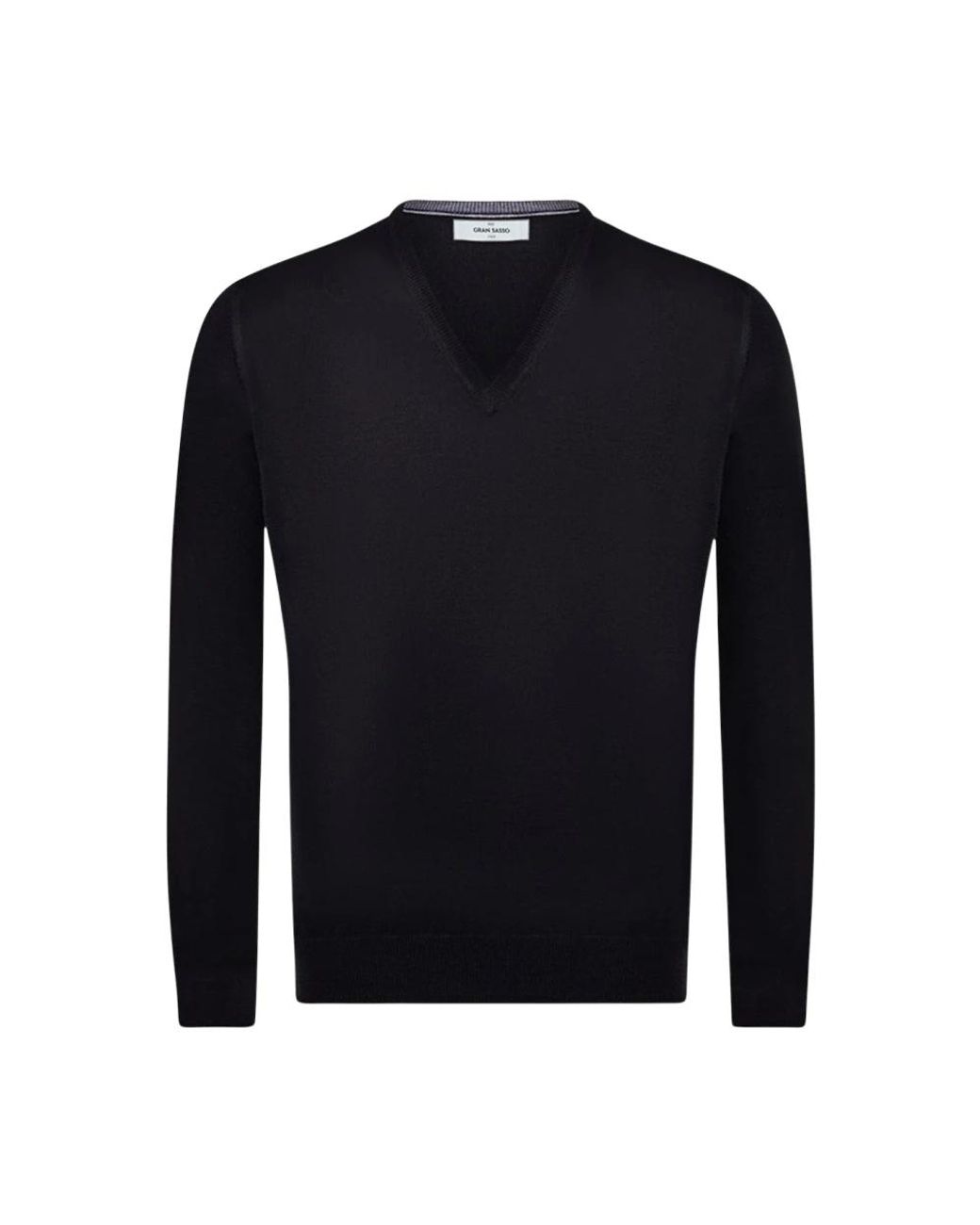 Gran Sasso Blue V-Neck Knitwear for men