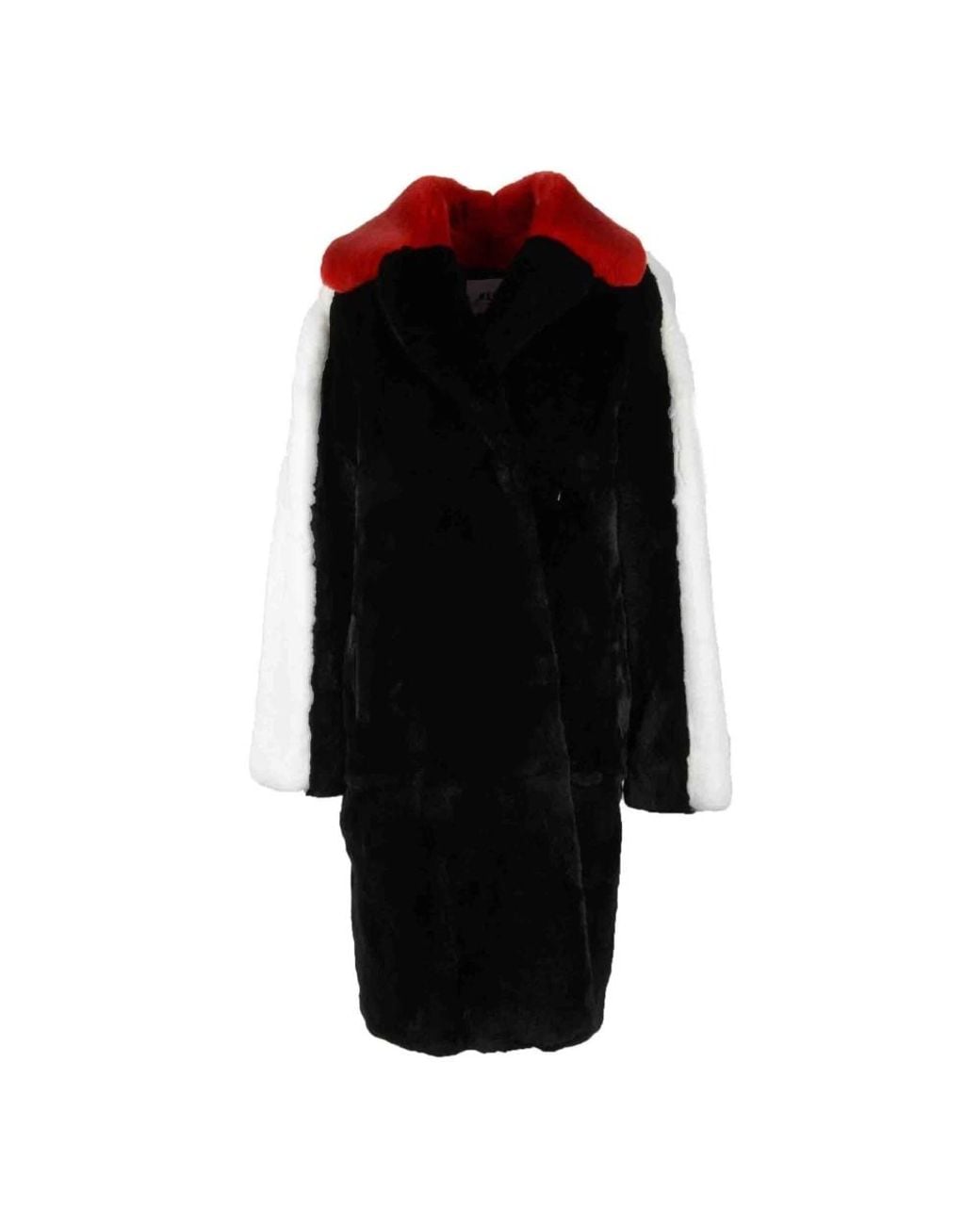 MSGM Black Faux Fur & Shearling Jackets