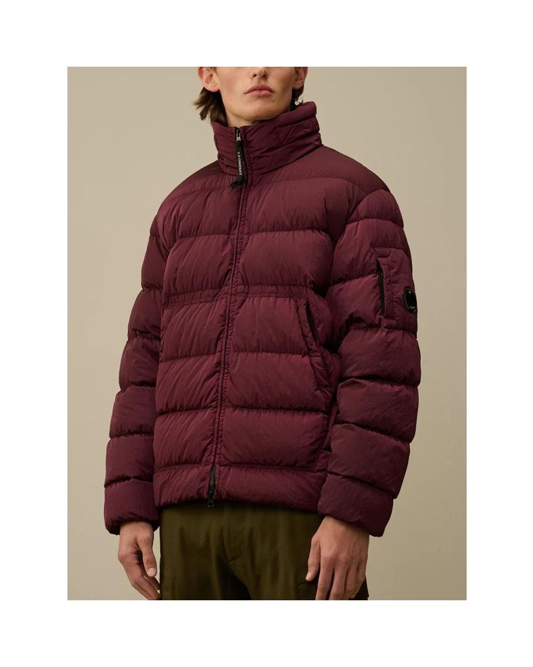 C P Company Red Down Jackets for men