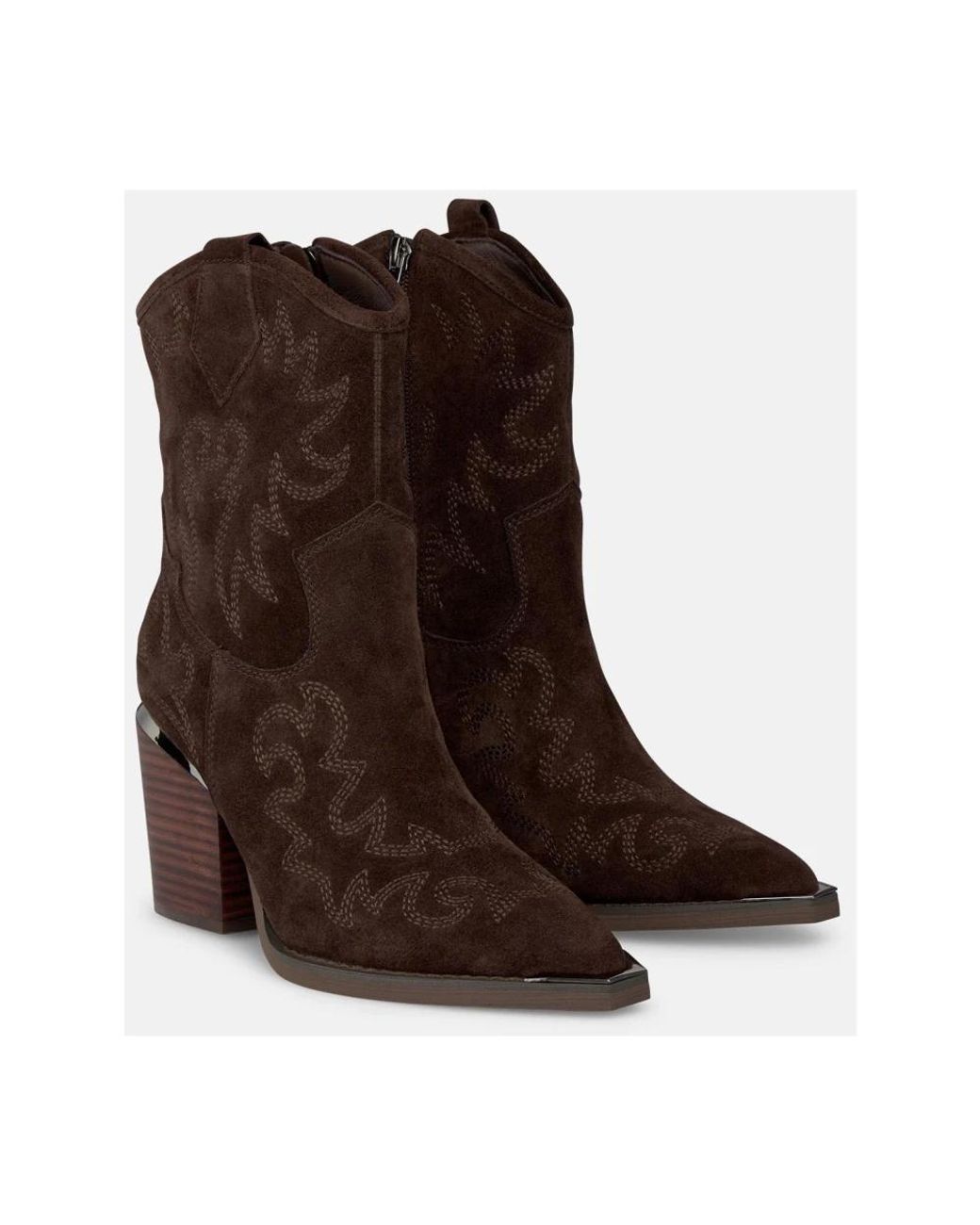 Alma En Pena. Brown Cowboy & Biker Boots