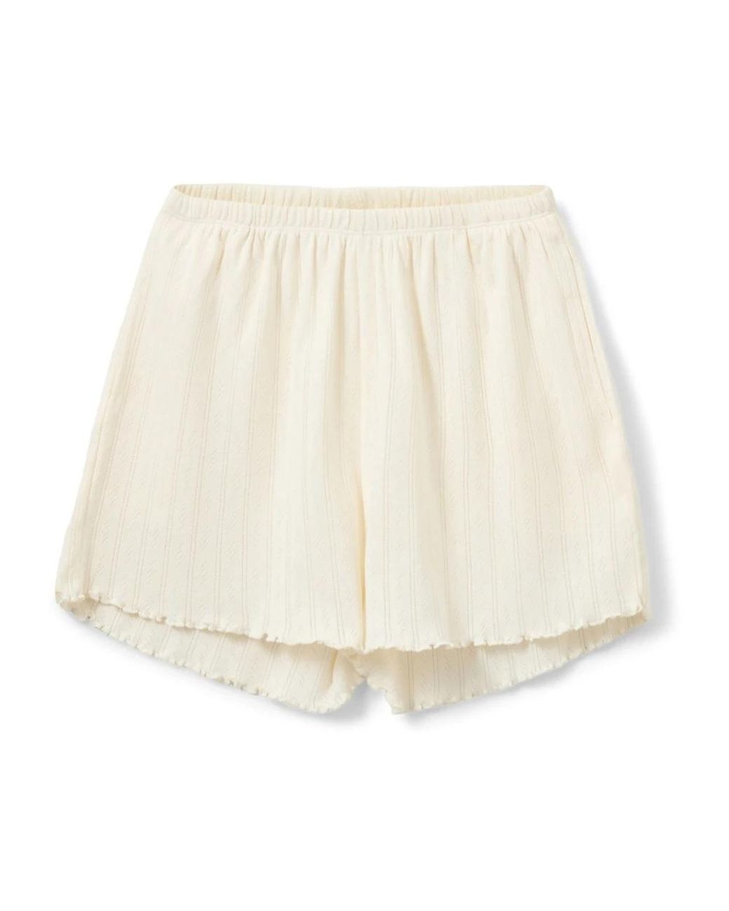 Sofie Schnoor Off Elastische Taille Shorts in het Natural