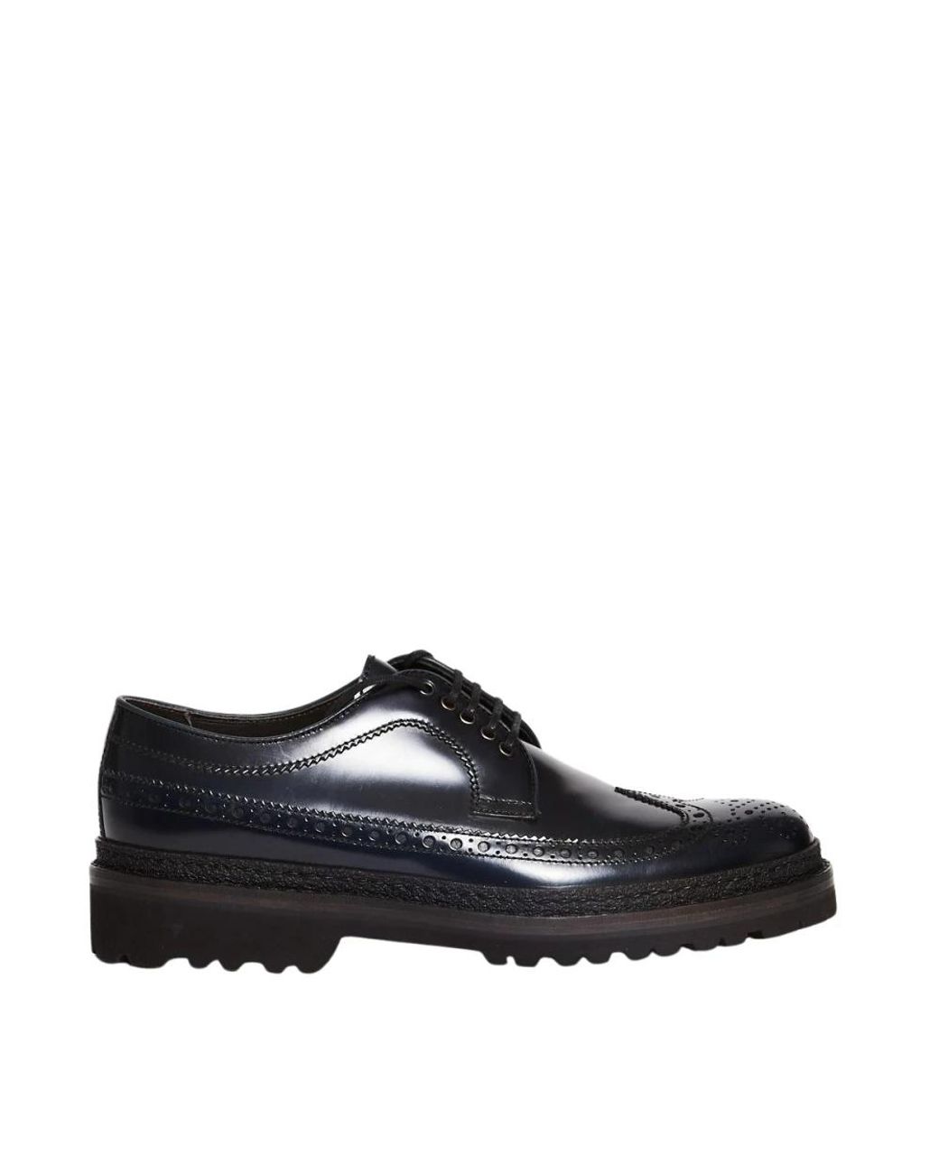 Lo.white Black Laced Shoes for men