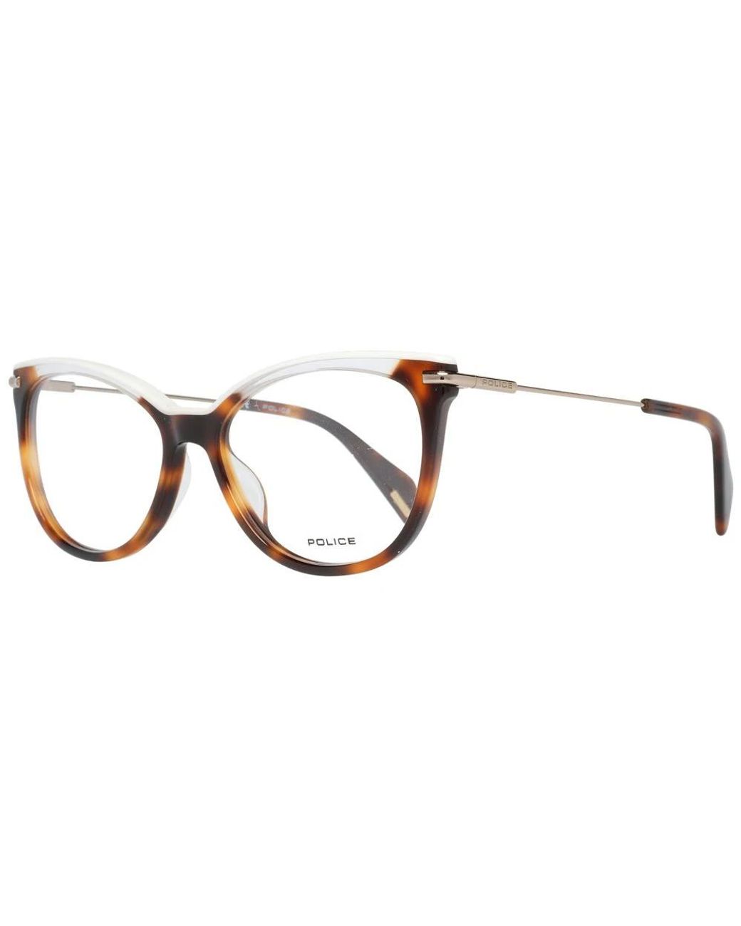 Police Accessoires ,Bruin ,Bruine Optische Monturen Metaal Kunststof in het Metallic