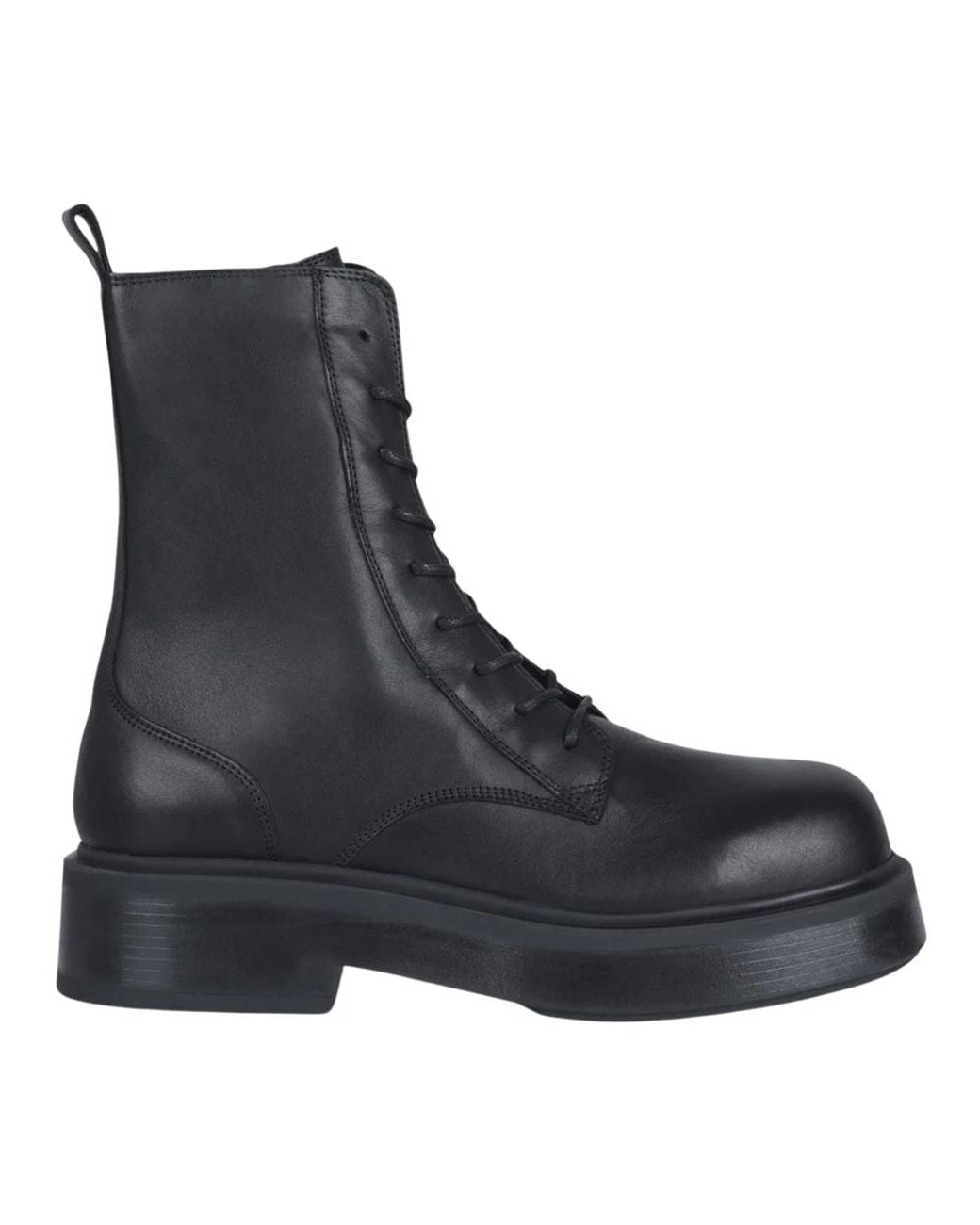 Vic Matié Black Lace-Up Boots
