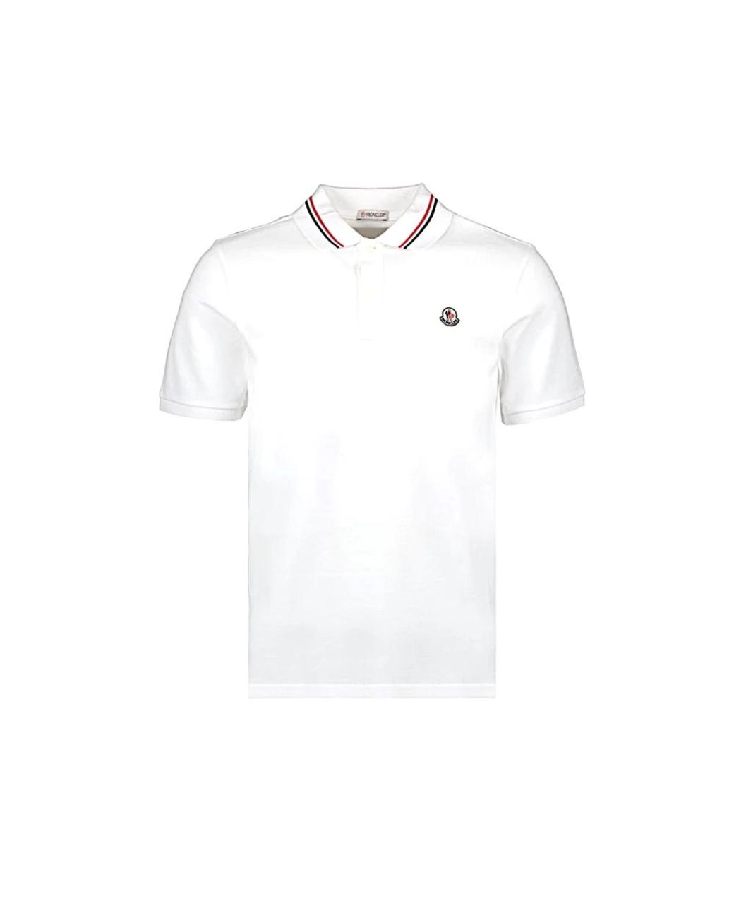 Moncler White Polo Shirts for men