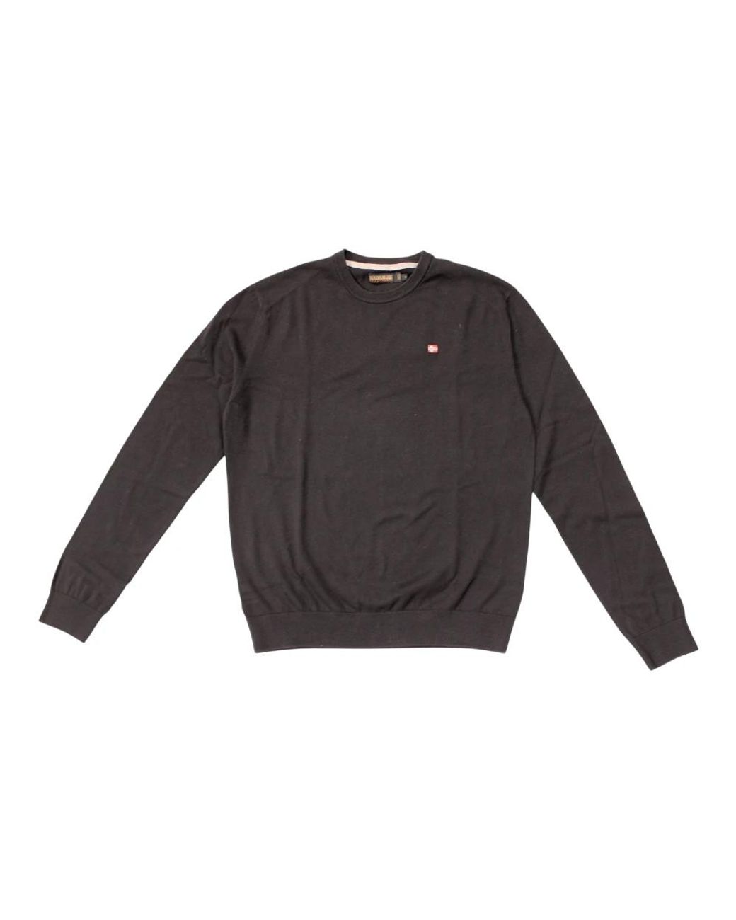 Napapijri Gray Round-Neck Knitwear for men