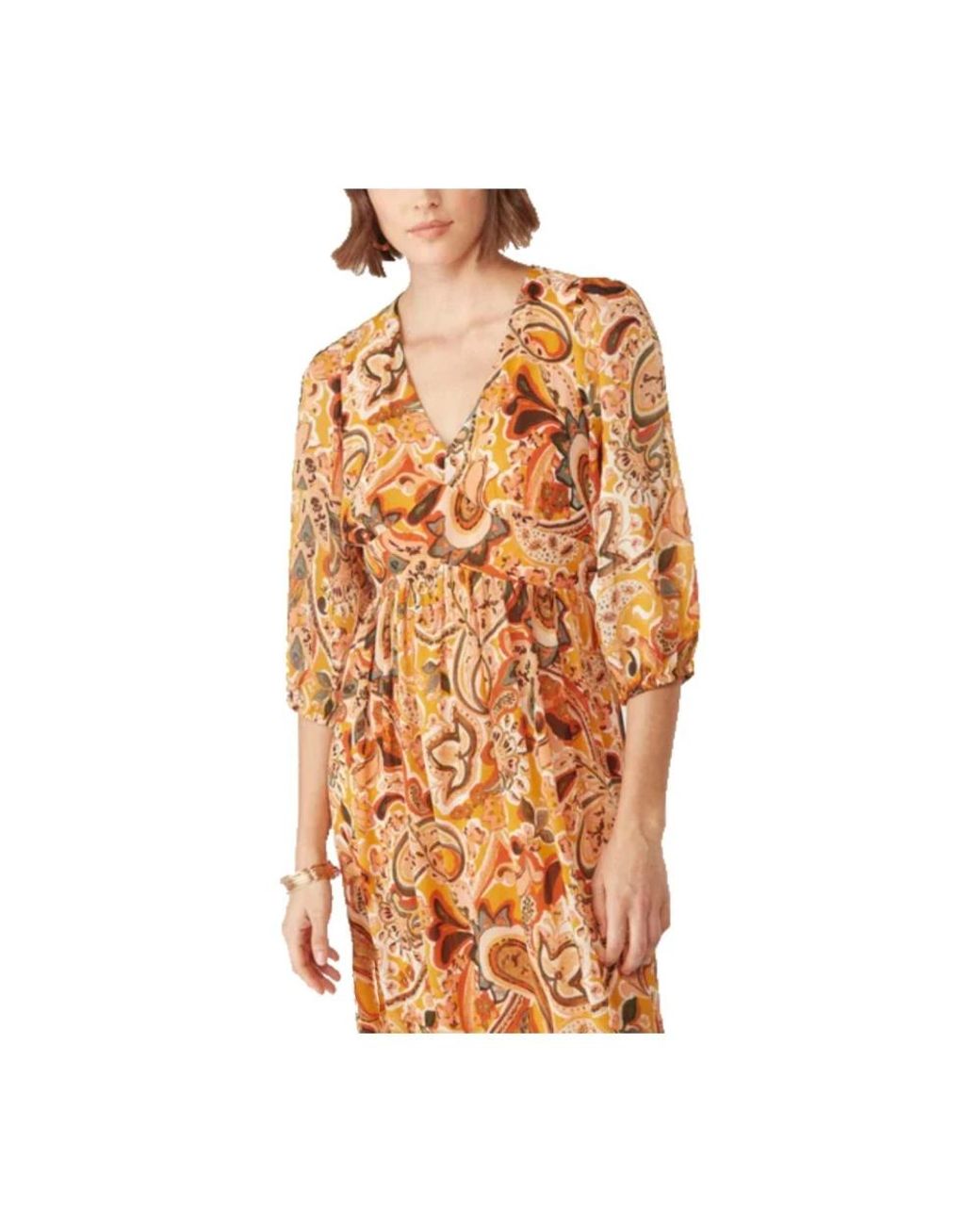 Naf Naf Brown Casual Dresses