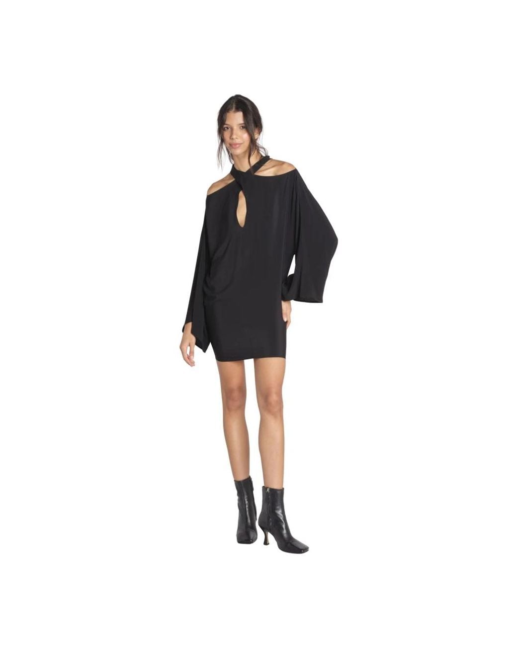 FEDERICA TOSI Black Short Dresses
