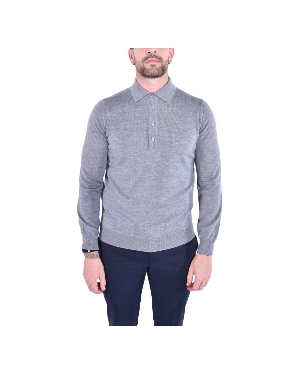 Kangra Blue Polo Shirts for men