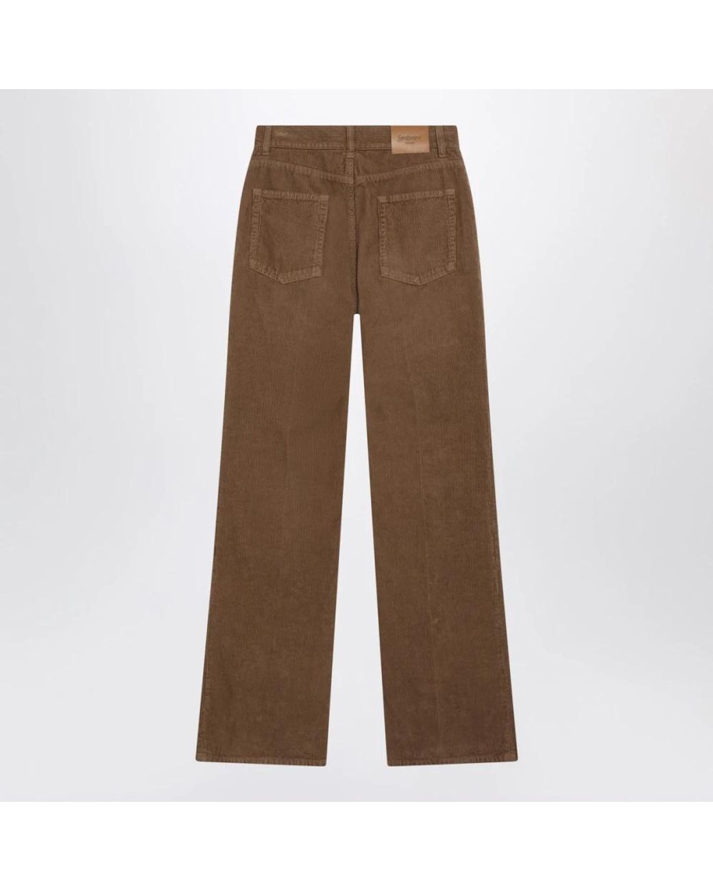 Saint Laurent Brown Straight Trousers
