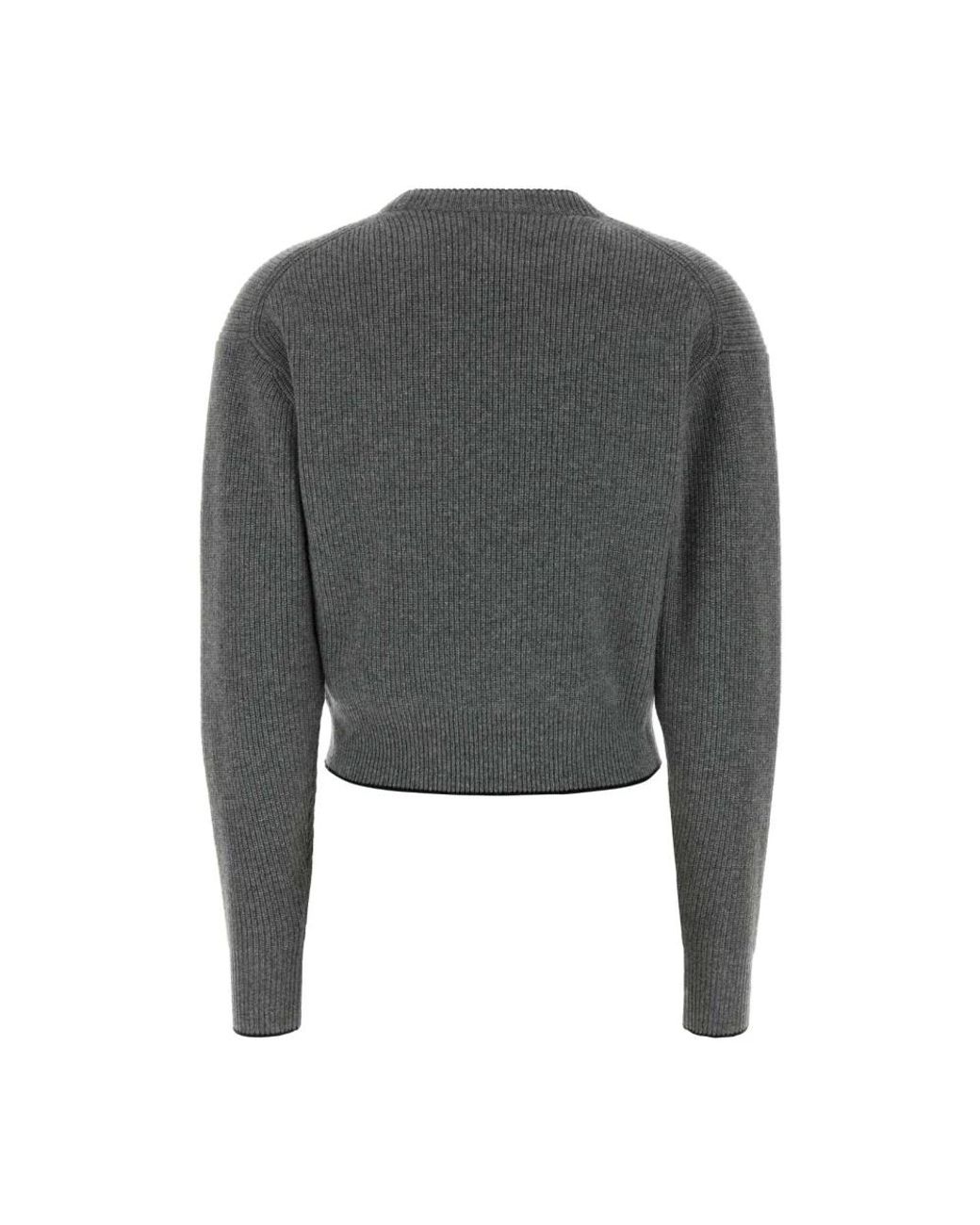 Chloé Gray Round-Neck Knitwear