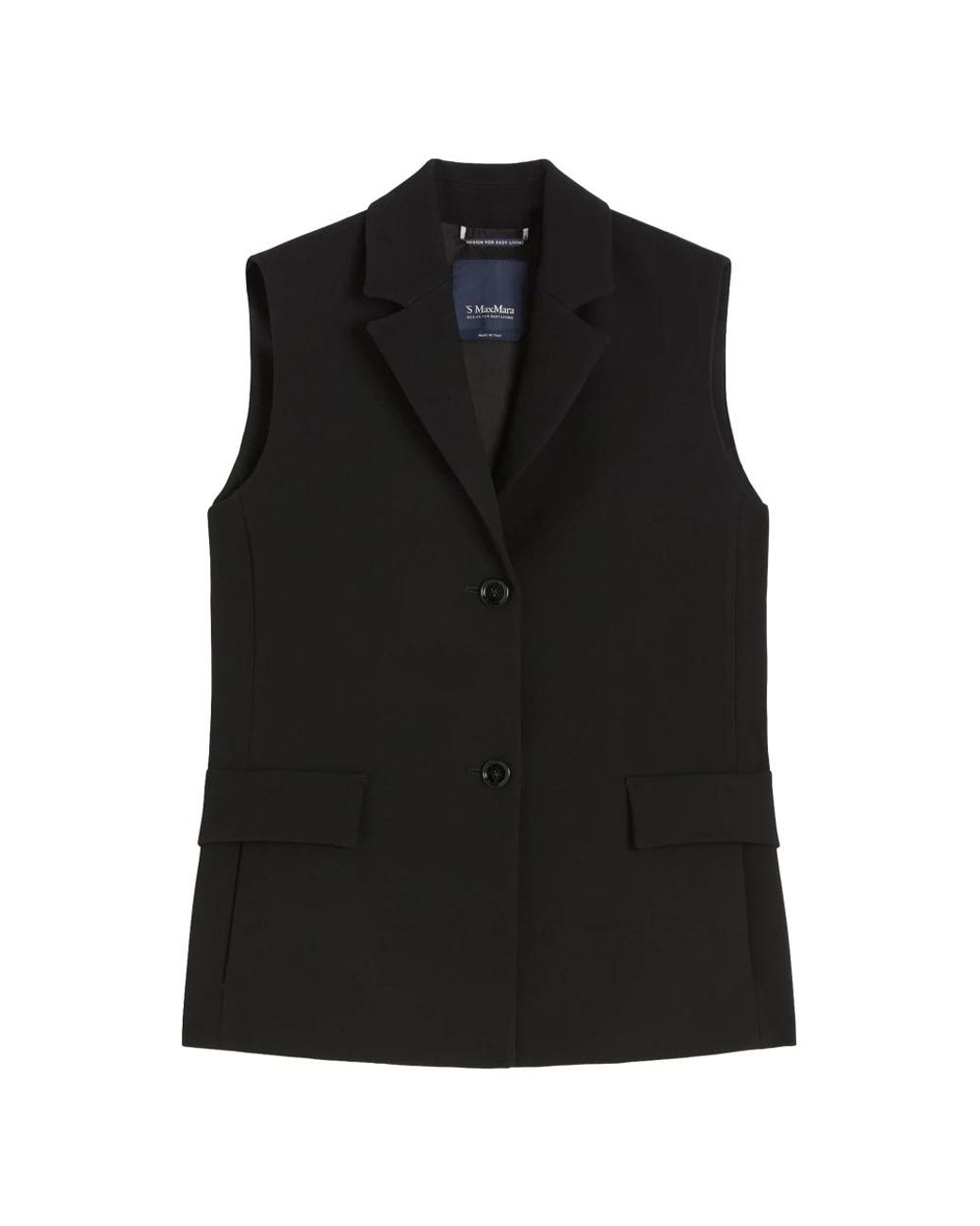 Max Mara Black Waistcoats