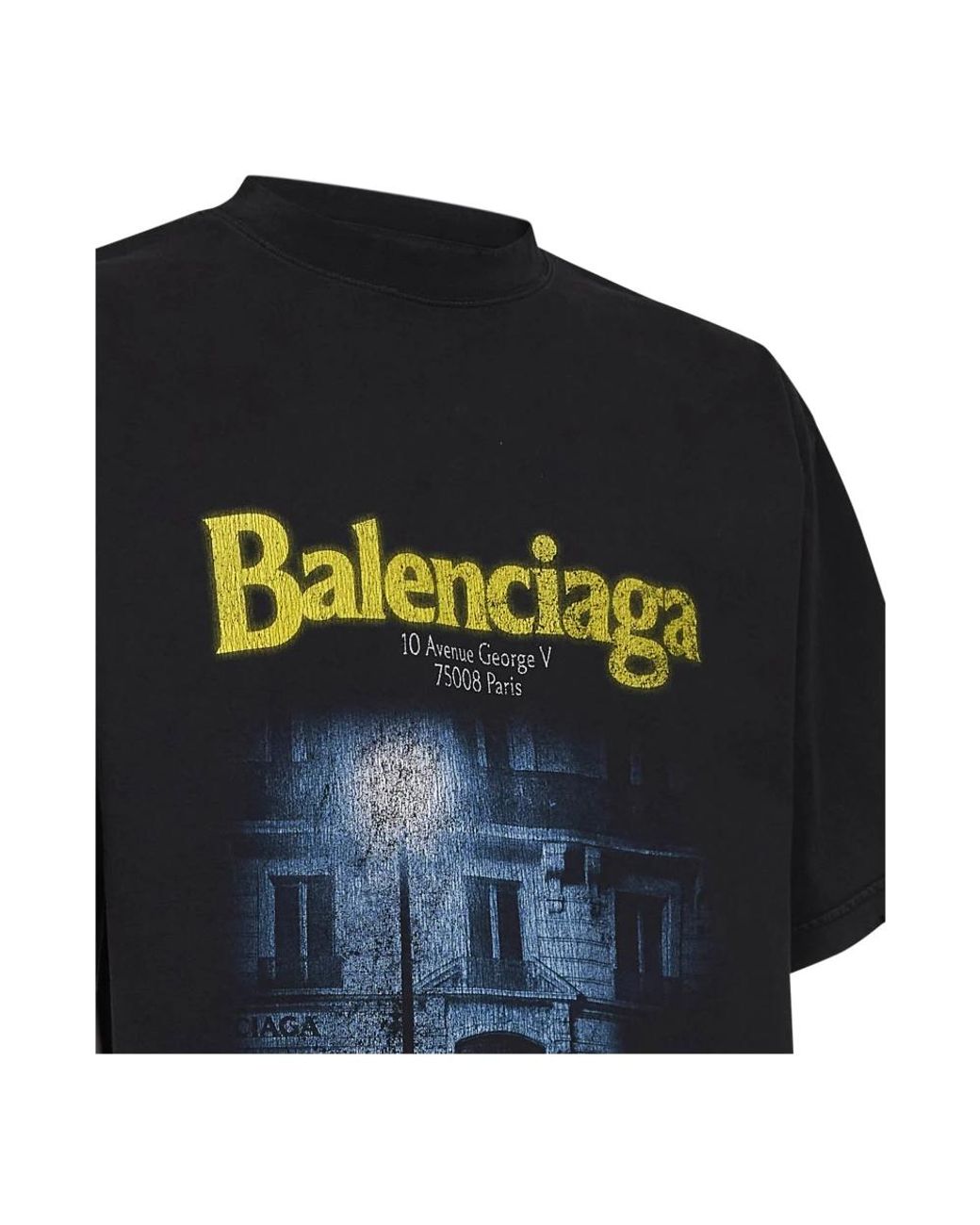 Balenciaga Black T-Shirts for men
