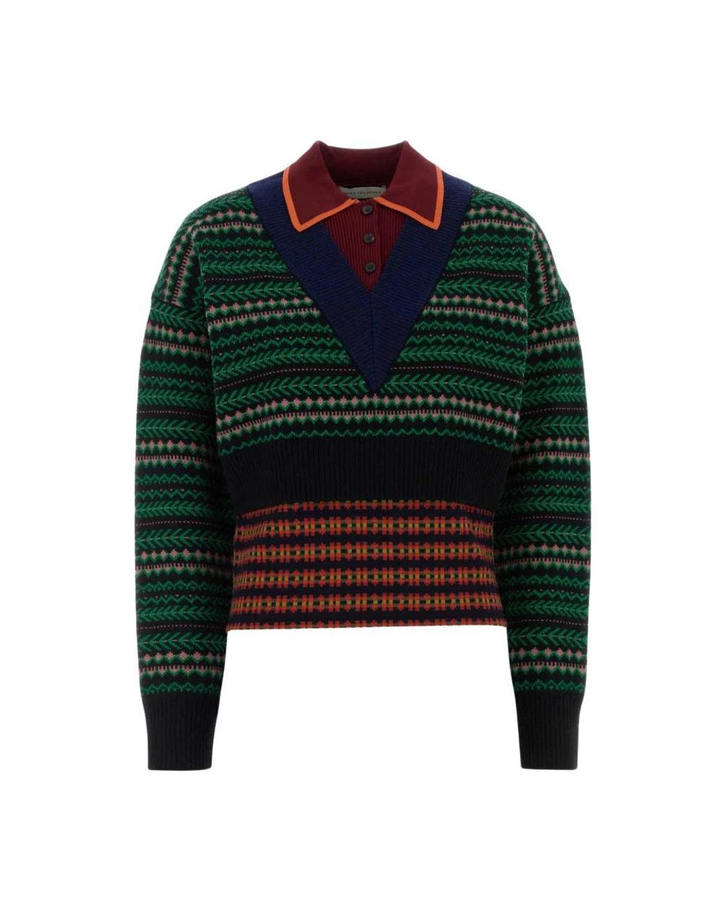 Dries Van Noten Toinette Sweater in het Green