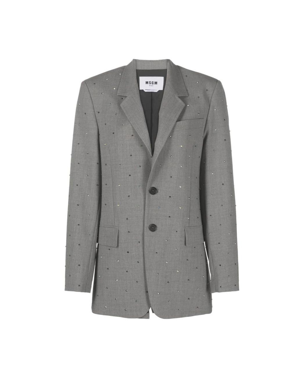 Blazers MSGM en coloris Gray