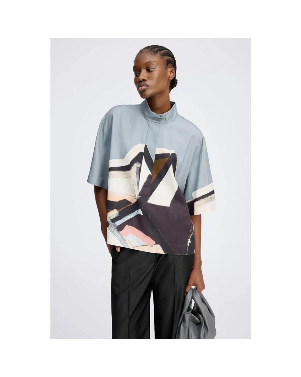 Munthe Overhemden ,Veelkleurig ,Blouses in het Blue