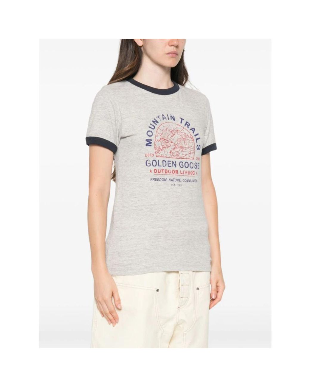 Golden Goose Deluxe Brand Gray T-Shirts