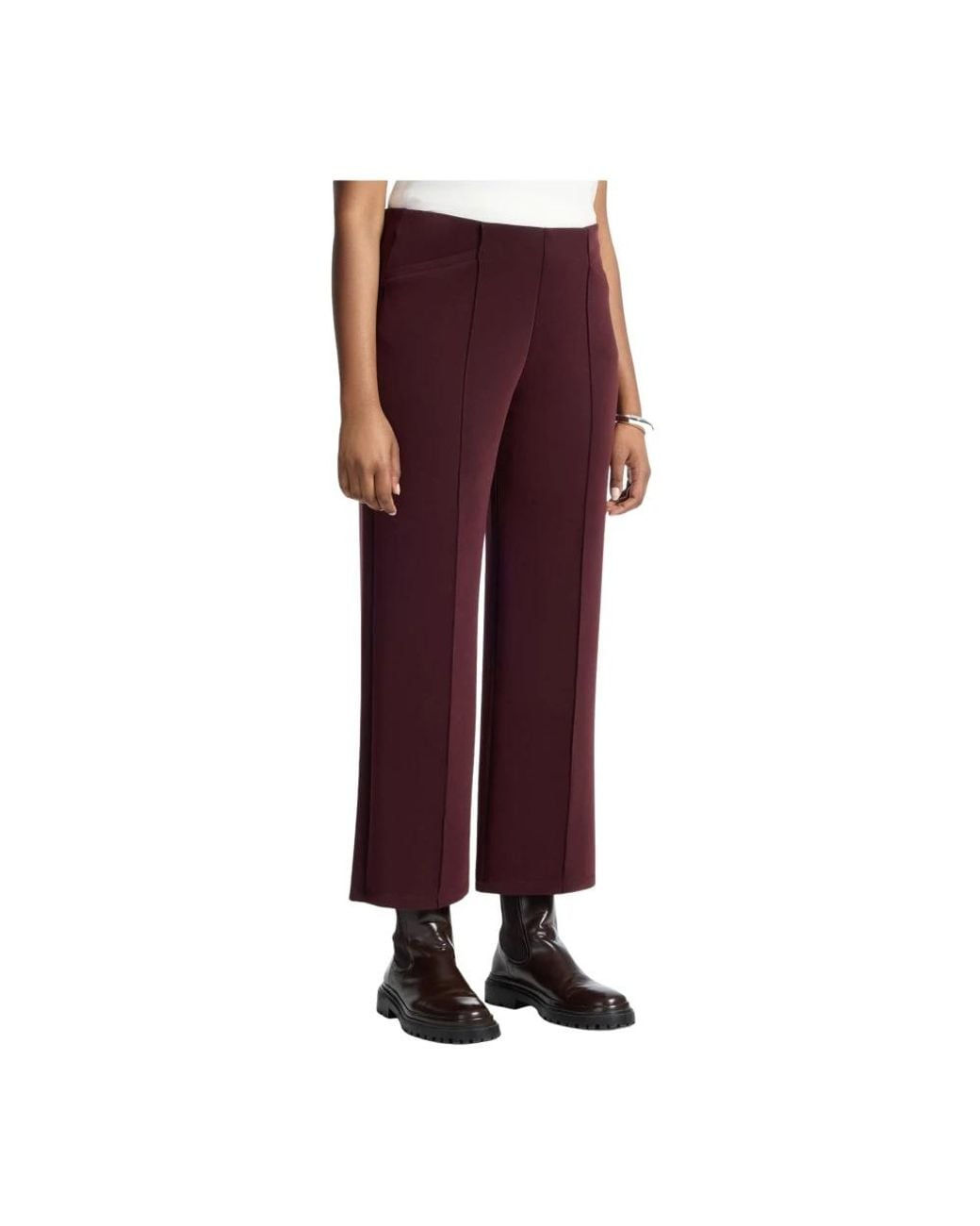 Elena Miro Red Wide Trousers