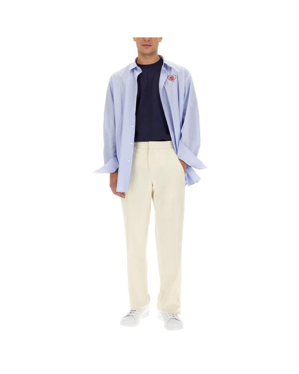 FAMILY FIRST Blue Casual Shirts for men