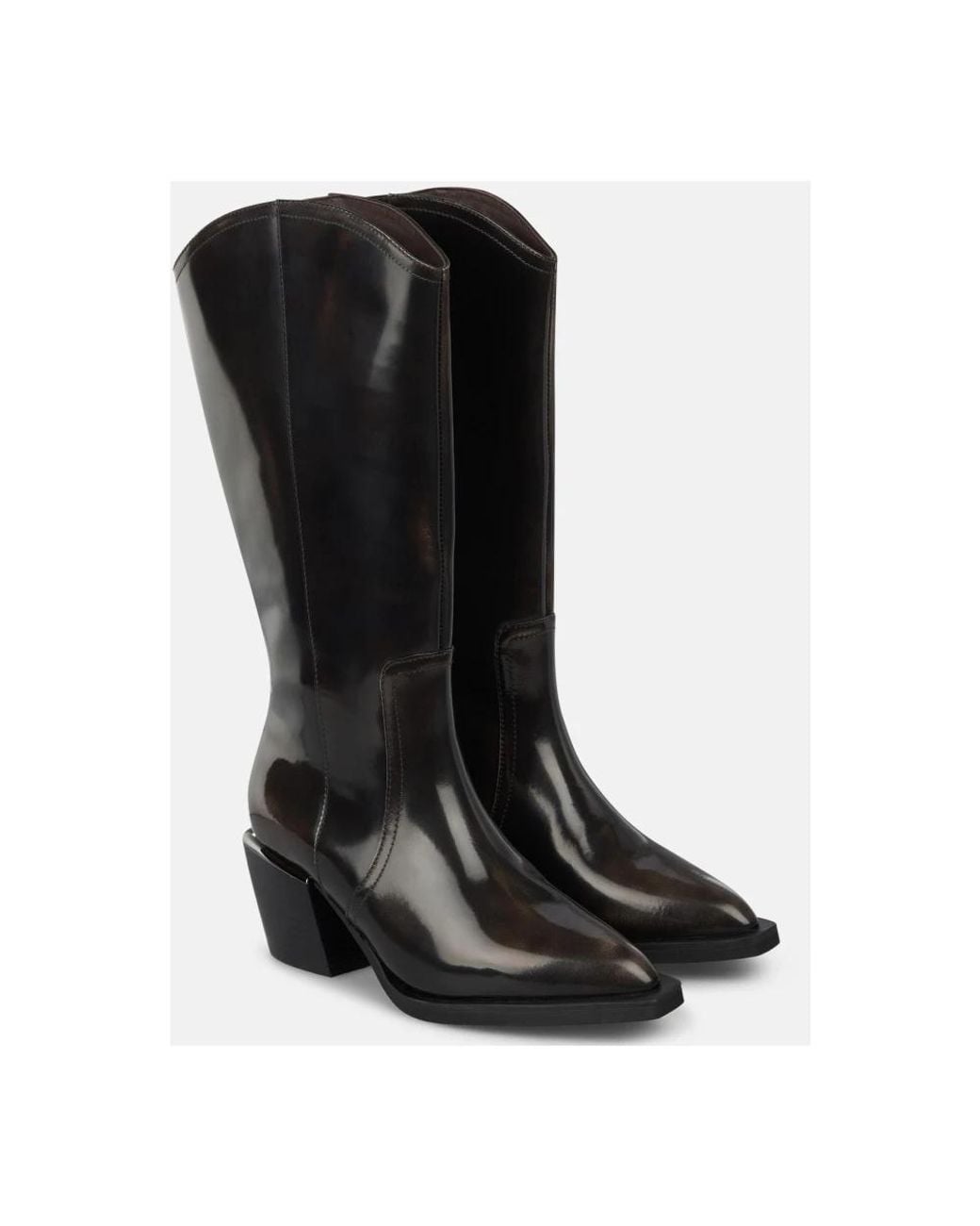 Alma En Pena. Black Cowboy & Biker Boots